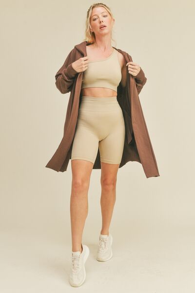 Kimberly C Open Front Longline Hooded Cardigan |1mrk.com