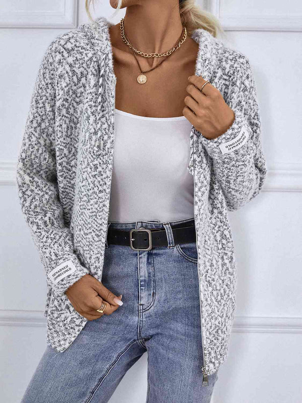 Zip-Up Hooded Sweater |1mrk.com