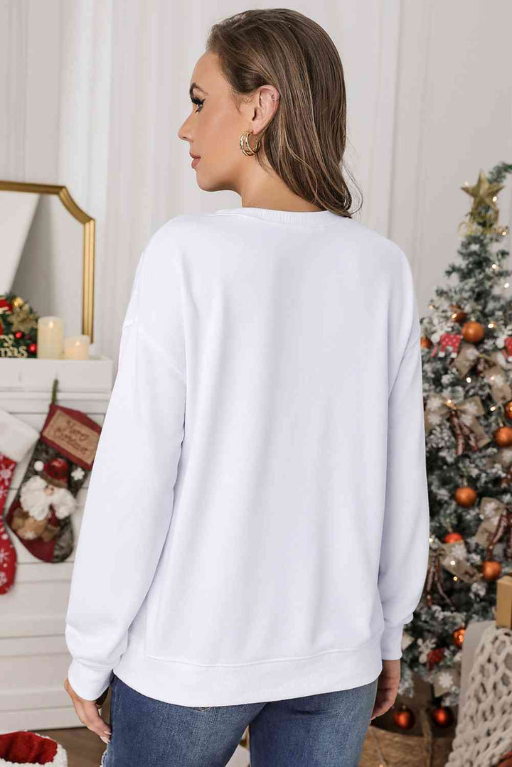 SANTA'S FAVORITE MAMA Graphic Sweatshirt |1mrk.com