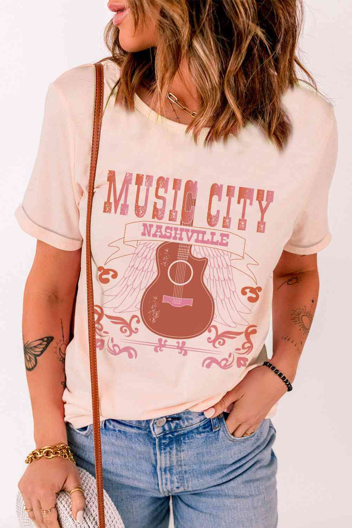 MUSIC CITY Cuffed Short Sleeve Tee | 1mrk.com