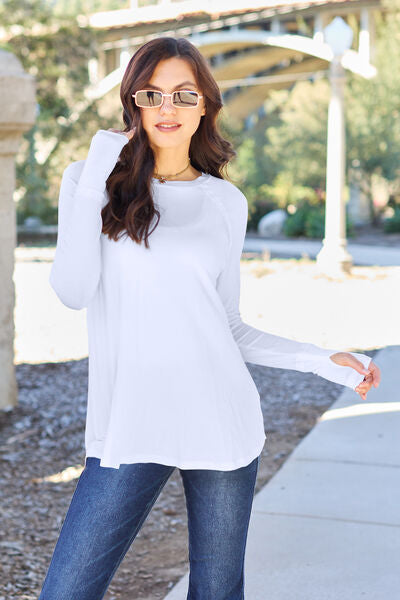 Basic Bae Full Size Round Neck Long Sleeve T-Shirt | 1mrk.com