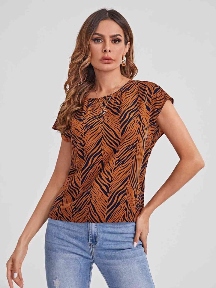 Twisted Open Back Blouse | 1mrk.com