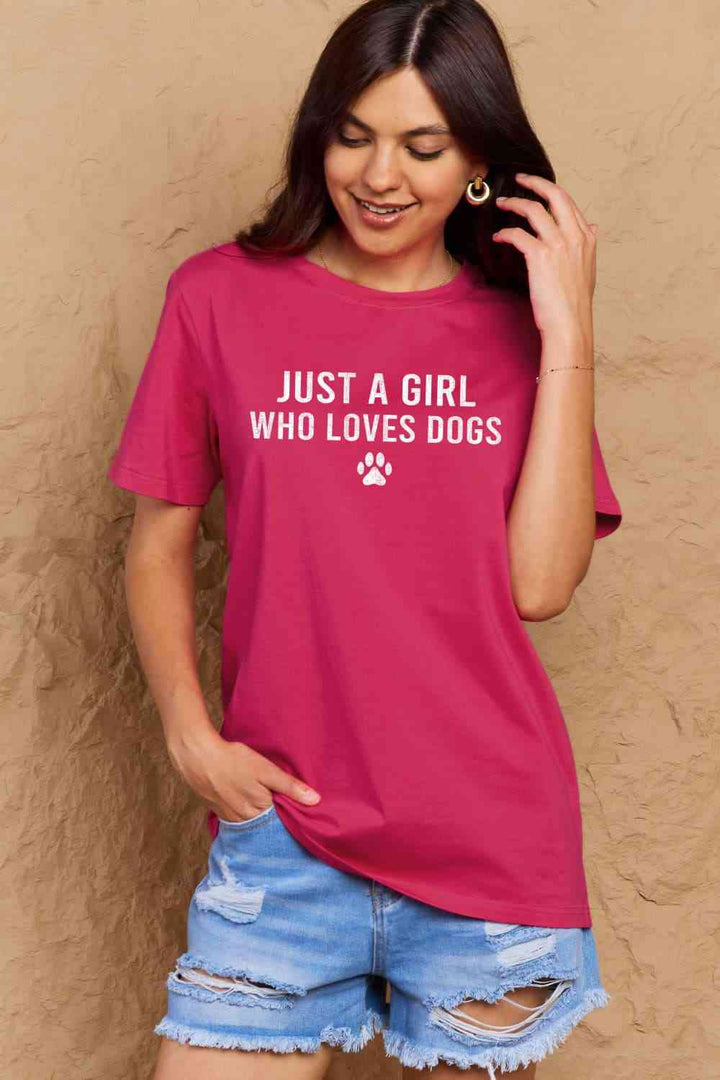 Simply Love Full Size Dog Paw Graphic Cotton T-Shirt | 1mrk.com