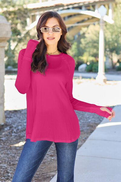 Basic Bae Full Size Round Neck Long Sleeve T-Shirt | 1mrk.com