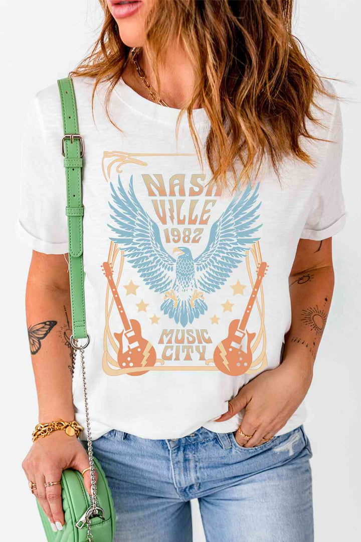 NASHVILLE 1982 MUSIC CITY Short-Sleeve Tee | 1mrk.com