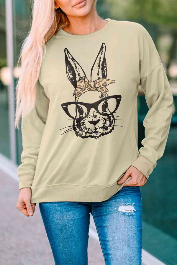 Easter Graphic Drop Shoulder Sweatshirt |1mrk.com