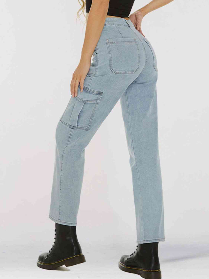 Straight Leg Jeans with Pockets | 1mrk.com