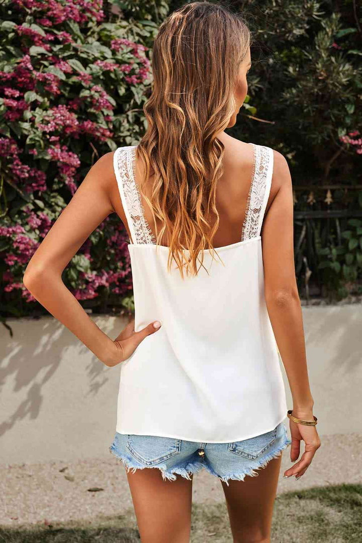 Spliced Lace Plunge Tank | 1mrk.com