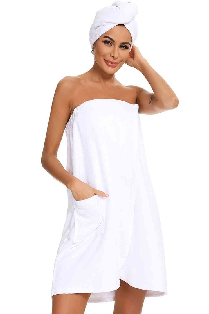 Strapless Robe with pocket | 1mrk.com