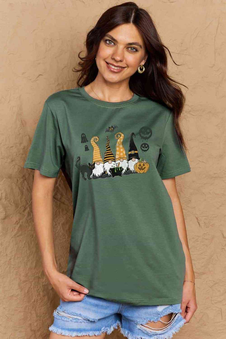 Simply Love Full Size Halloween Theme Graphic Cotton T-Shirt | 1mrk.com