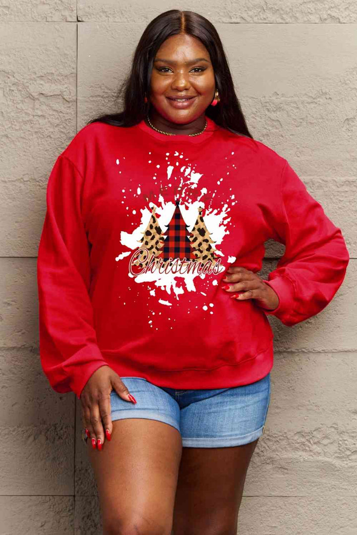 Simply Love Full Size MERRY CHRISTMAS Graphic Sweatshirt |1mrk.com