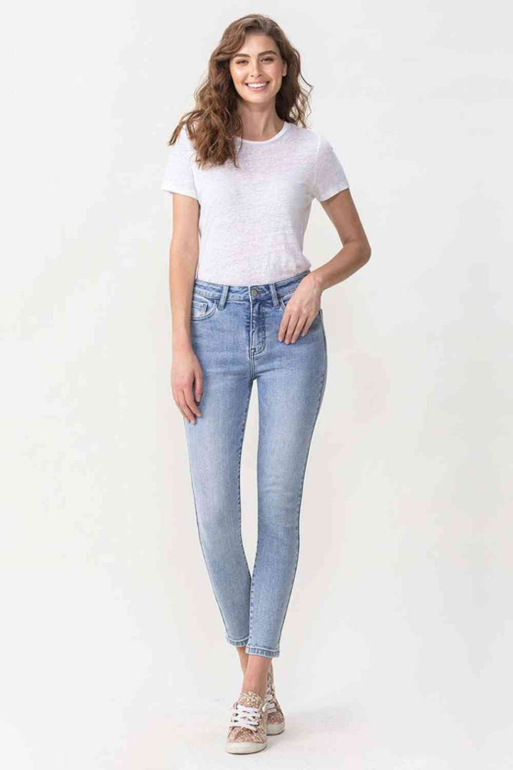 Lovervet Full Size Talia High Rise Crop Skinny Jeans | 1mrk.com