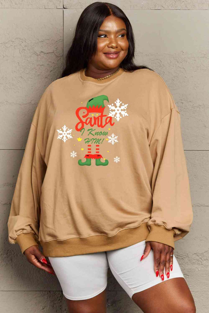 Simply Love Full Size Graphic Round Neck Sweatshirt |1mrk.com