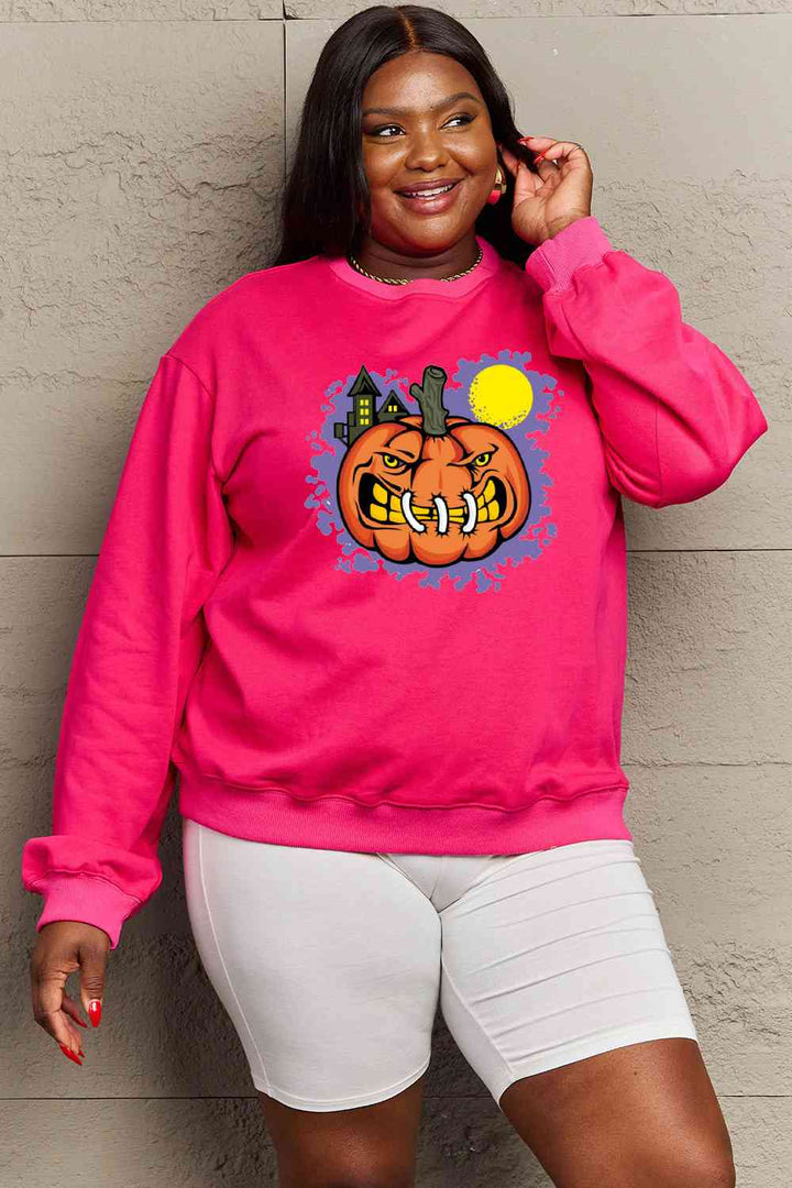 Simply Love Full Size Graphic Round Neck Sweatshirt |1mrk.com