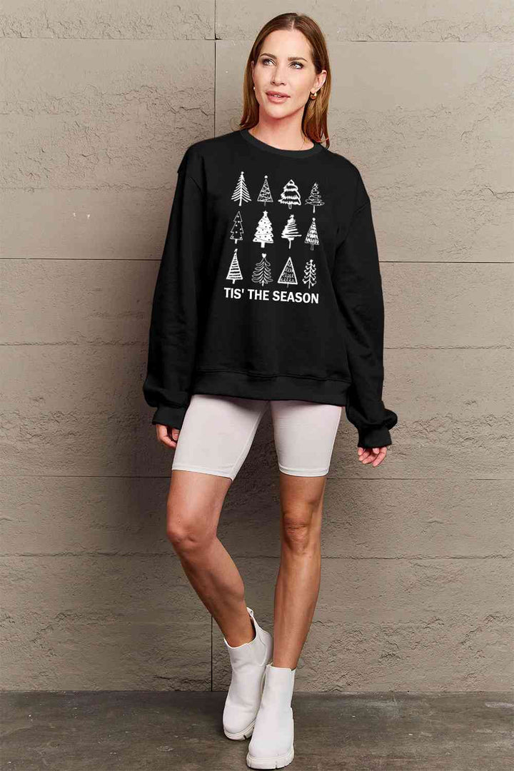 Simply Love Full Size Christmas Tree Graphic Sweatshirt |1mrk.com