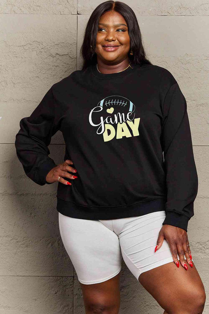 Simply Love Full Size Drop Shoulder Graphic Sweatshirt |1mrk.com