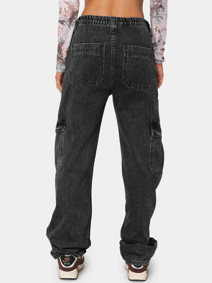 Straight Jeans with Pockets |1mrk.com