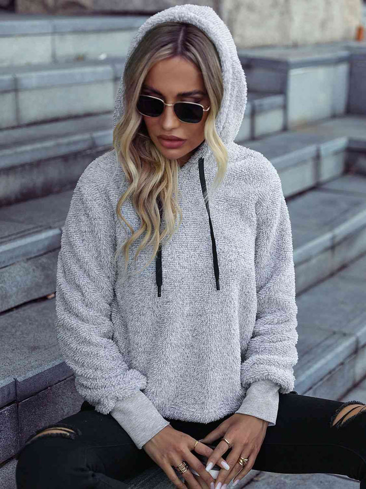 Drawstring Teddy Hoodie | 1mrk.com