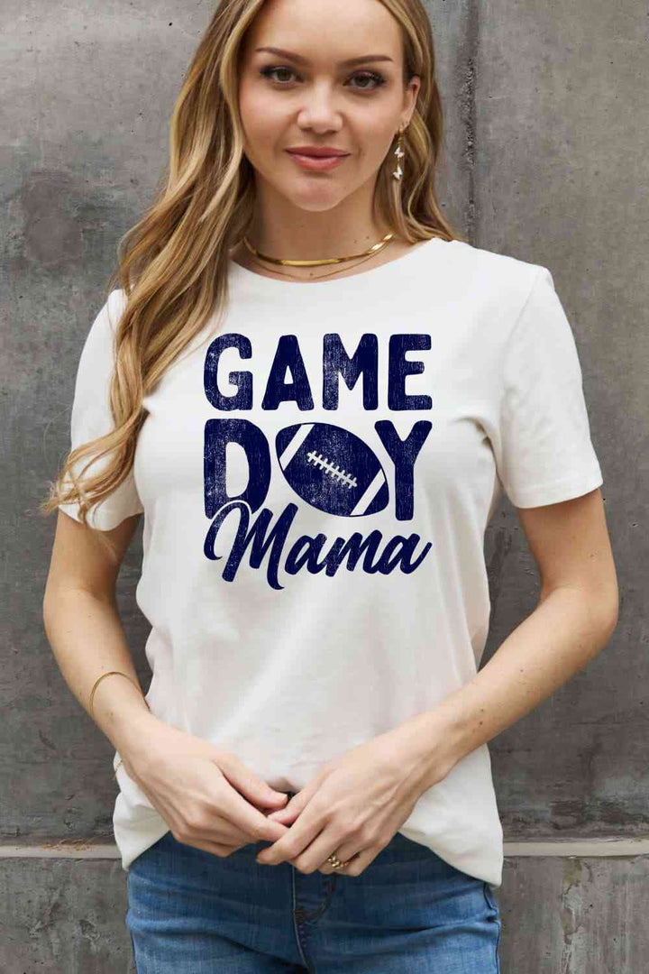 Simply Love Full Size GAMEDAY MAMA Graphic Cotton Tee | 1mrk.com