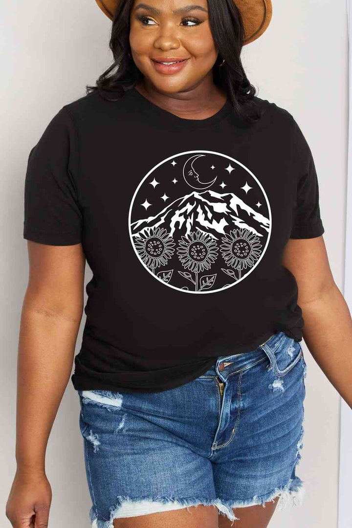 Simply Love Full Size Graphic Cotton Tee Shirt | 1mrk.com