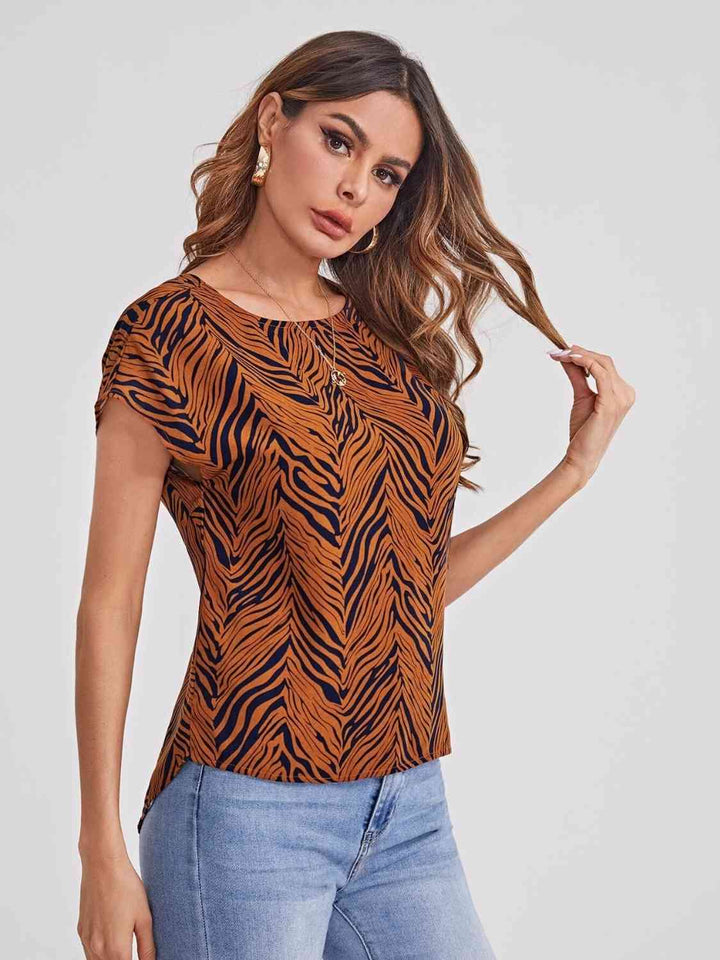 Twisted Open Back Blouse | 1mrk.com