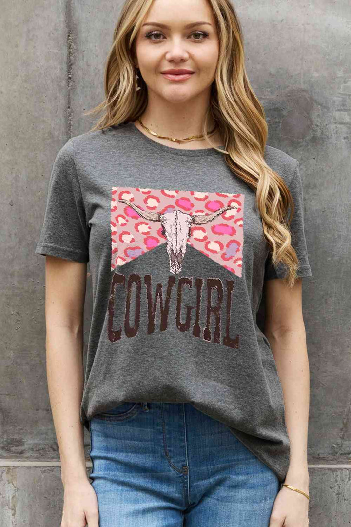 Simply Love Simply Love Full Size COWGIRL Graphic Cotton Tee | 1mrk.com