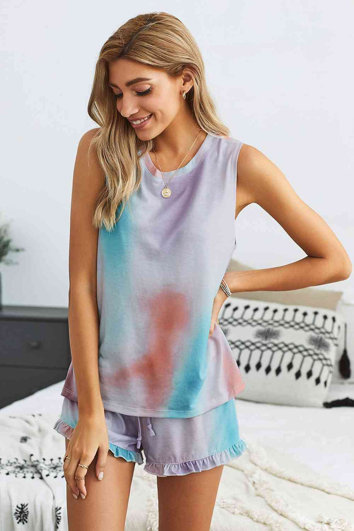 Swingy Tank and Ruffled Shorts Loungewear | 1mrk.com