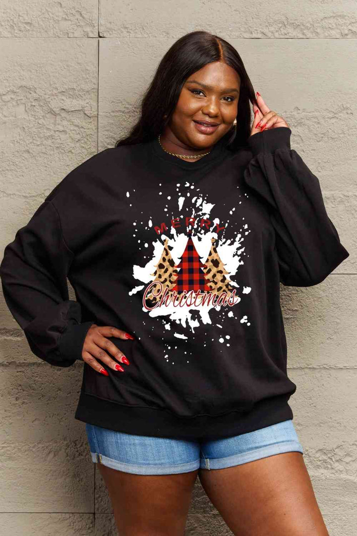 Simply Love Full Size MERRY CHRISTMAS Graphic Sweatshirt |1mrk.com