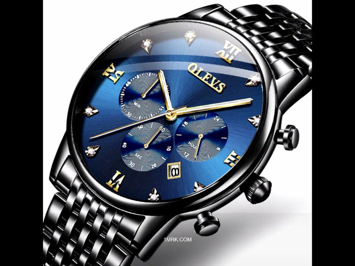 OLEVS Luxury Brand 2868 Quartz Watch Luxury Diamond Watches For Men freeshipping - 1mrk.com