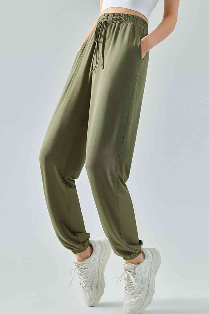 Tie Waist Sports Pants |1mrk.com