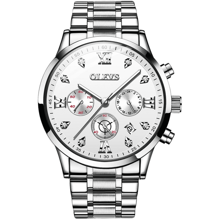 OLEVS 2862 Wrist Watch Men Luxury Brand Men Diamond OLEVS