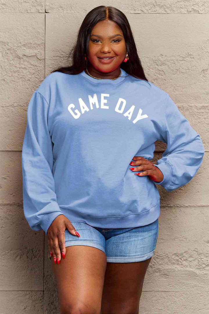 Simply Love Full Size GAME DAY Graphic Sweatshirt | 1mrk.com