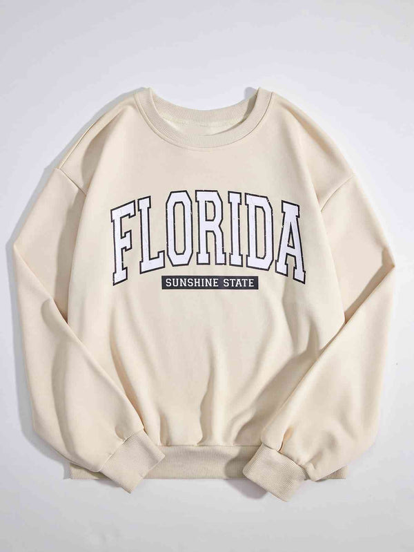 FLORIDA SUNSHINE STATE Dropped Shoulder Sweatshirt |1mrk.com