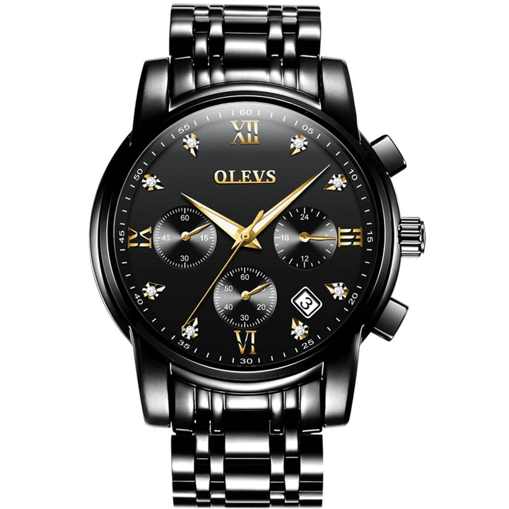 OLEVS 2858 Men Hand Watch Diamond Men Water Resistant Quartz Watch | 1mrk.com