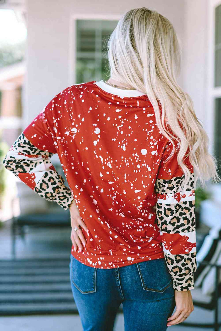 MERRY AND BRIGHT Graphic Round Neck Sweatshirt |1mrk.com