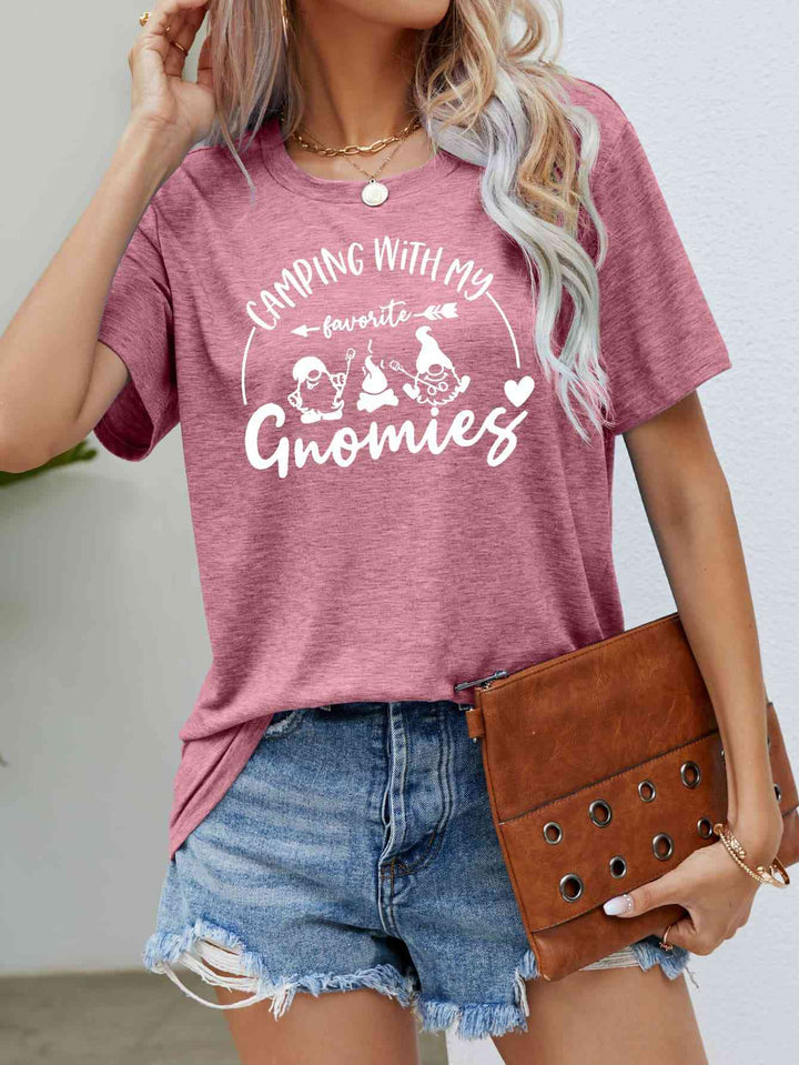 CAMPING WITH MY FAVORITE GNOMIES Graphic Tee | 1mrk.com