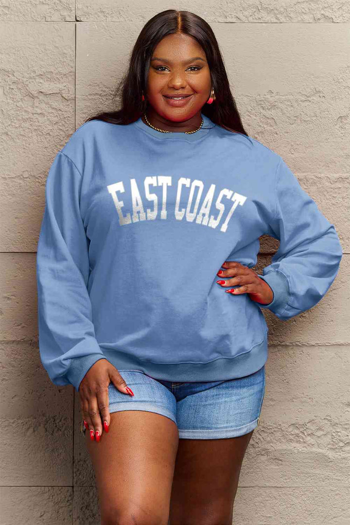 Simply Love Full Size EAST COAST Graphic Sweatshirt |1mrk.com