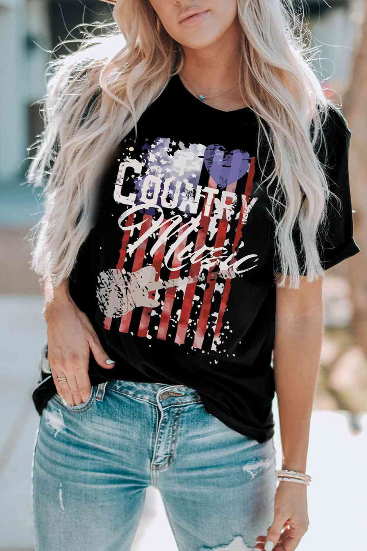 COUNTRY MUSIC Graphic Tee Shirt | 1mrk.com