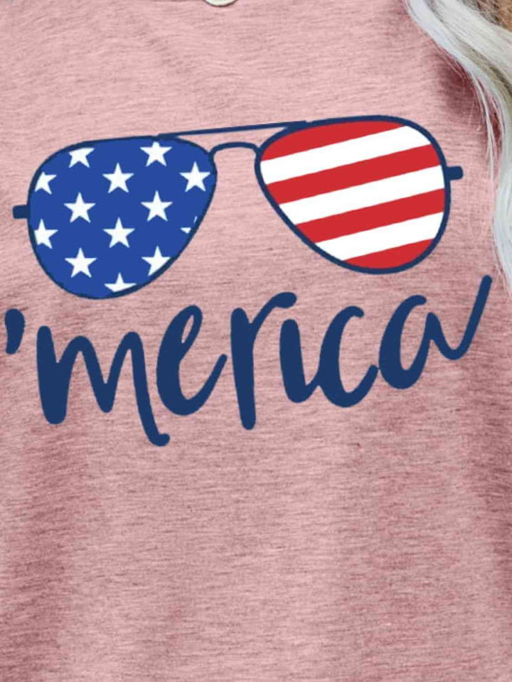 US Flag Glasses Graphic Tee | 1mrk.com