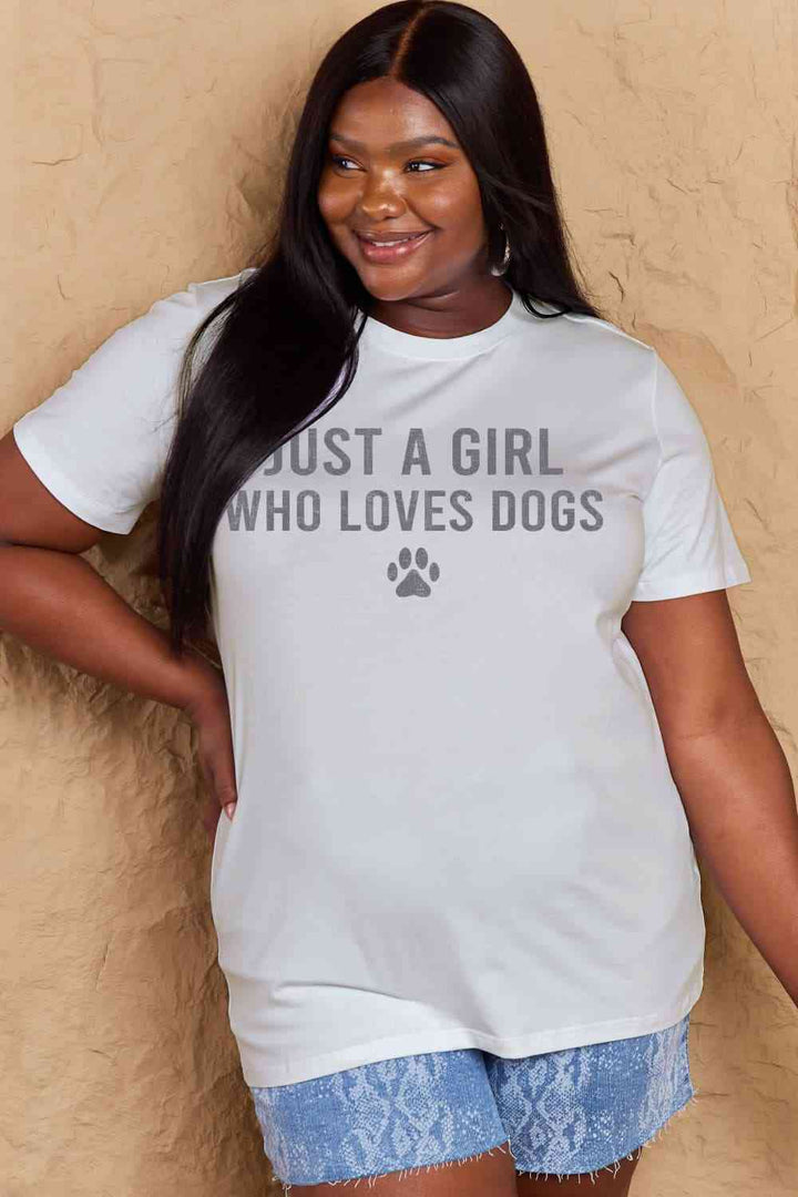 Simply Love Full Size Dog Paw Graphic Cotton T-Shirt | 1mrk.com