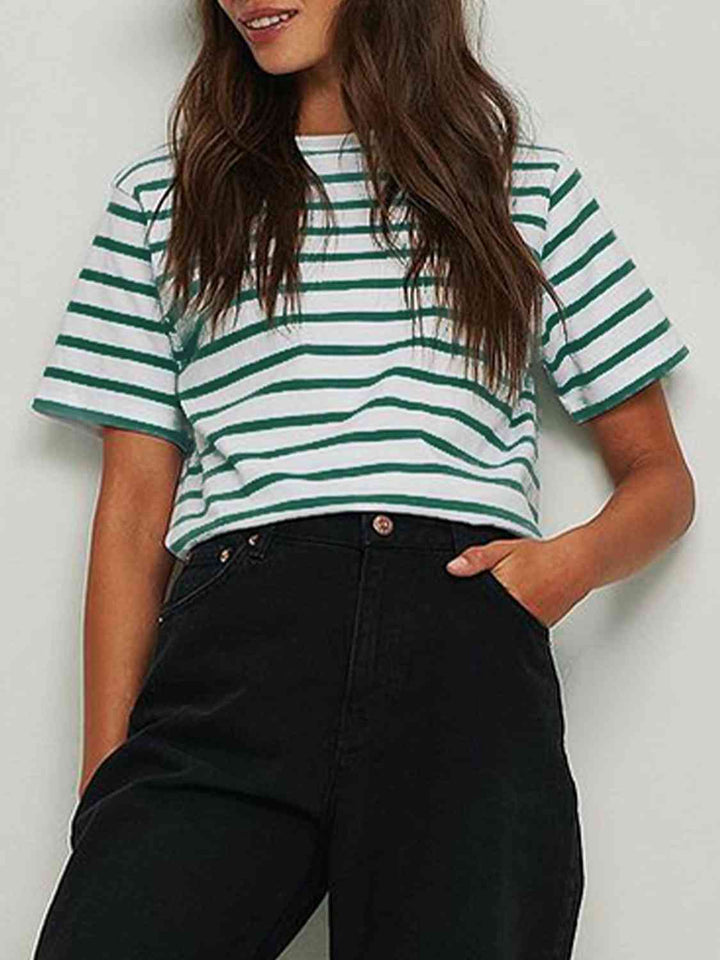 Striped Short Sleeve T-Shirt | 1mrk.com