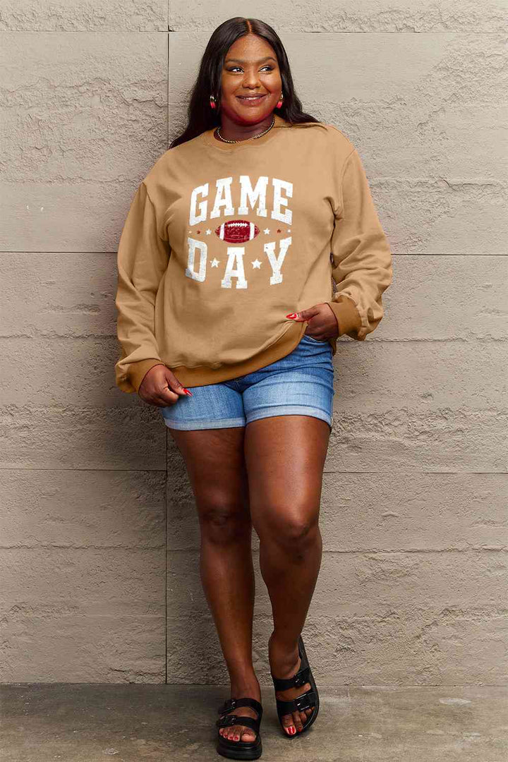 Simply Love Full Size GAME DAY Graphic Sweatshirt | 1mrk.com