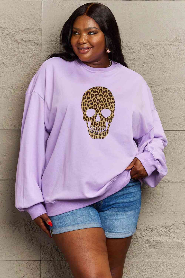 Simply Love Full Size Drop Shoulder Graphic Sweatshirt |1mrk.com