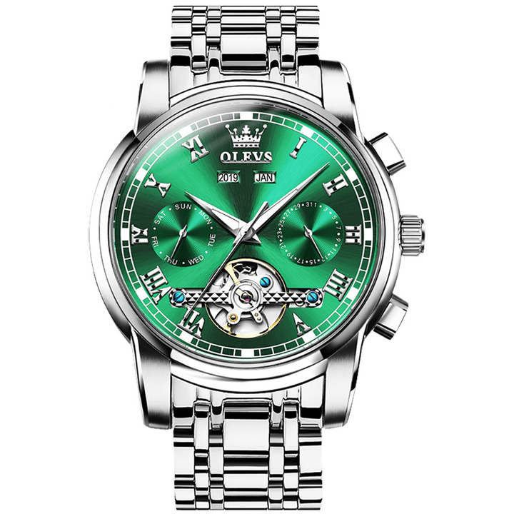 OLEVS 6607 Fashion Sport Men Watches Multiple Time Zone Relogio OLEVS