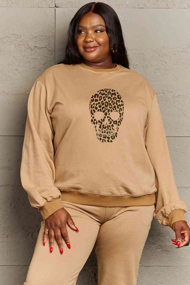 Simply Love Full Size Drop Shoulder Graphic Sweatshirt |1mrk.com