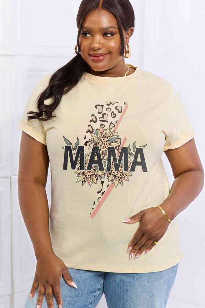 Simply Love Full Size MAMA Graphic Cotton Tee | 1mrk.com