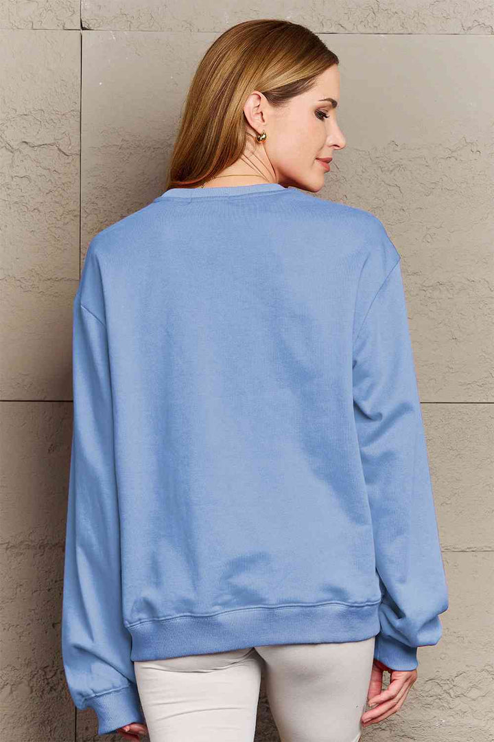 Simply Love Full Size YEEHAW Graphic Round Neck Sweatshirt |1mrk.com