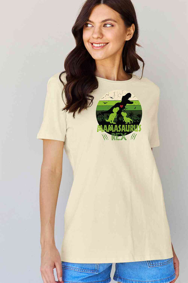 Simply Love Full Size MAMASAURUS REX Graphic T-Shirt | 1mrk.com