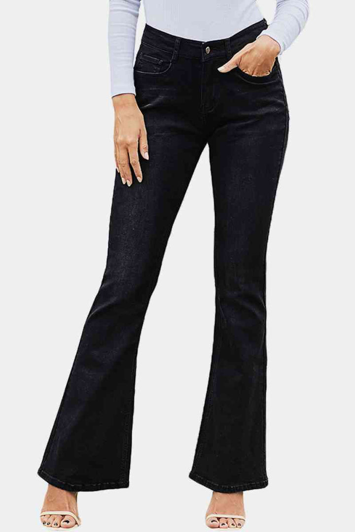 High Rise Flare Skinny Jeans | 1mrk.com
