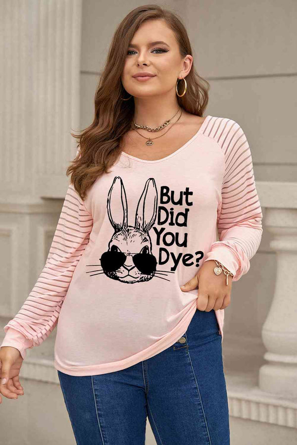 Plus Size BUT DID YOU DYE Graphic Easter Tee | 1mrk.com